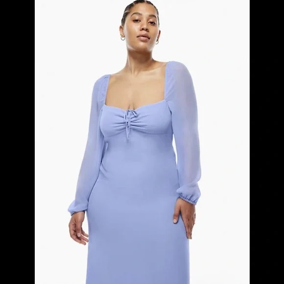 Aritzia Wilfred Jacqueline Dress Soft Iris - Picture 4 of 11